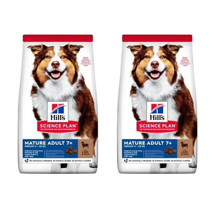 HILL'S Science Plan Canine Mature Adult Lamb & Rice dla starszych psów 28 kg (2x14 kg)
