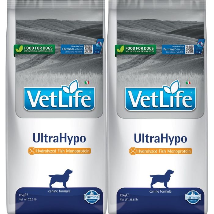 FARMINA Vet Life UltraHypo Dog dla psów z alergią  2 x 12 kg