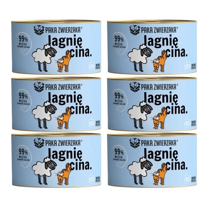 PAKA ZWIERZAKA Karma mokra Jagnięcina 6x200 g