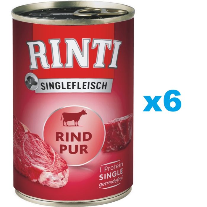 RINTI Singlefleisch Beef Pure monobiałkowa wołowina 6x800 g