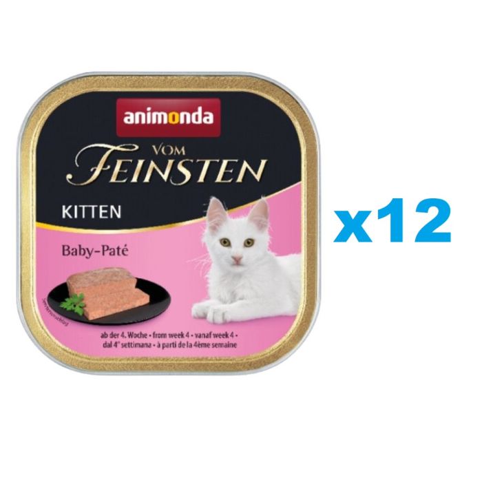 ANIMONDA Vom Feinsten Kitten Baby Pate pasta mięsna 12x100 g