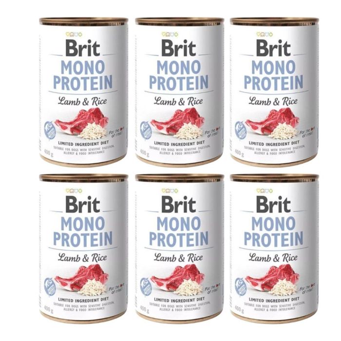 BRIT Mono Protein Lamb & Rice 6x400 g monoproteinowa karma jagnięcina i ryż