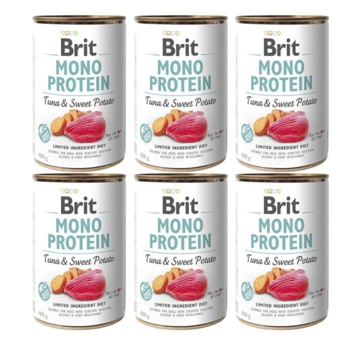 BRIT Mono Protein Tuna & Sweet Potato 6x400 g monoproteinowa karmatuńczyk i batat