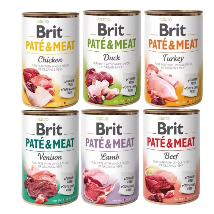BRIT Pate&Meat Mix smaków 6x400 g pasztet dla psów