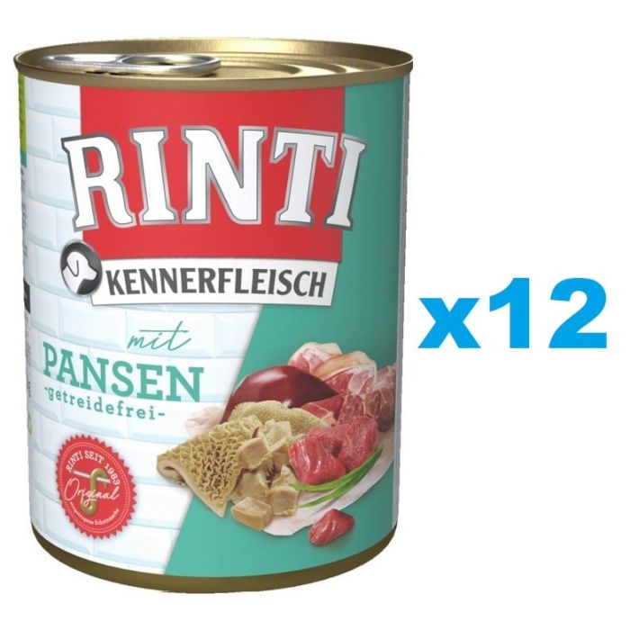 RINTI Kennerfleisch Rumen ze żwaczami 12x400 g