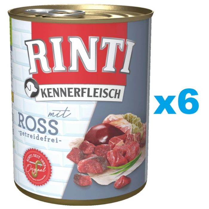 RINTI Kennerfleisch Horse konina 6x800 g