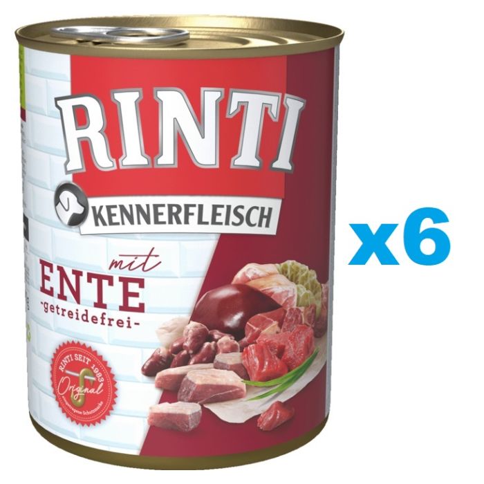 RINTI Kennerfleisch Duck kaczka 6x800 g