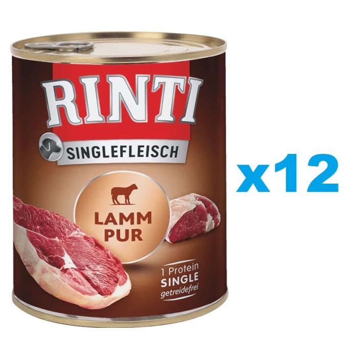 RINTI Singlefleisch Lamb Pure monobiałkowa jagnięcina 12x800 g