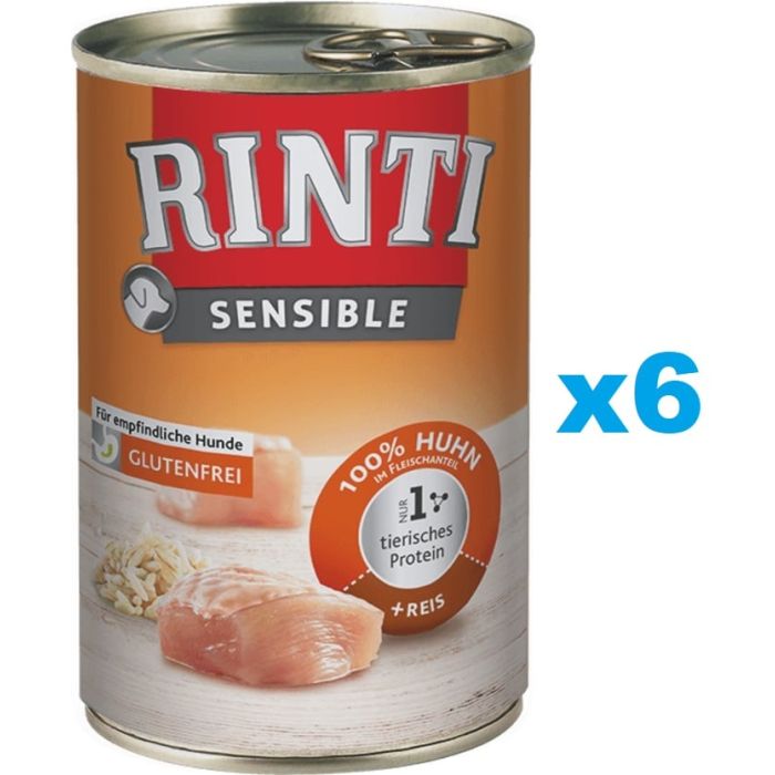 RINTI Sensible Kurczak z ryżem 6x400 g