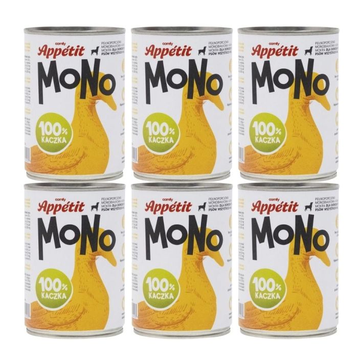 COMFY APPETIT MONO Monoproteinowa karma z kaczką 6x400 g
