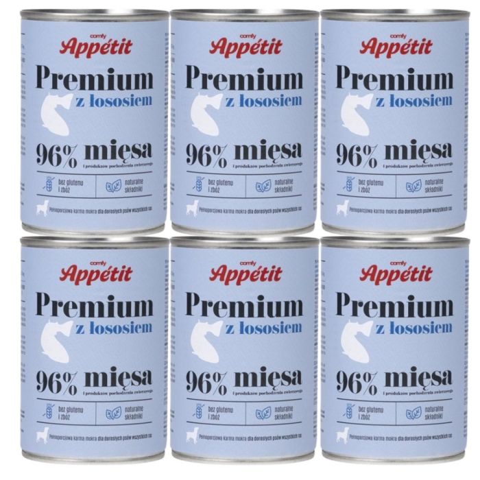 COMFY APPETIT PREMIUM z łososiem 6x400 g