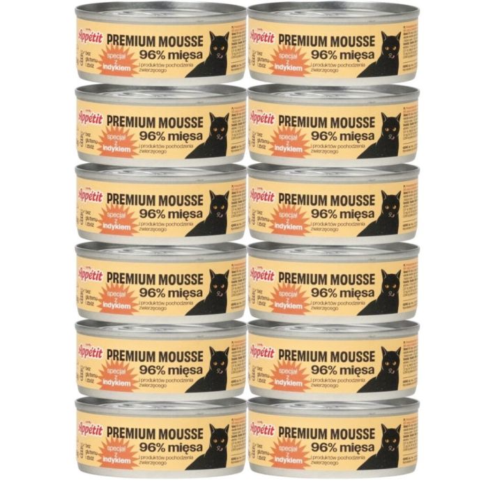 COMFY APPETIT PREMIUM Mousse z indykiem dla kota 12x85 g