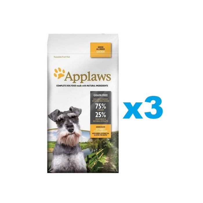 APPLAWS Senior All Breeds Chicken 6 kg (3x2 kg) z kurczakiem dla starszych psów
