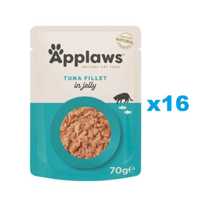 APPLAWS Cat Adult Pouch Tuna in Jelly filet z tuńczyka w galaretce 16x70 g