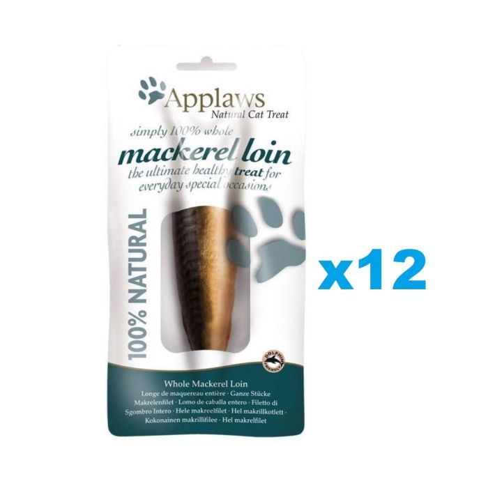 APPLAWS Polędwiczka makreli w sosie rybnym 12x30 g przysmak dla kota