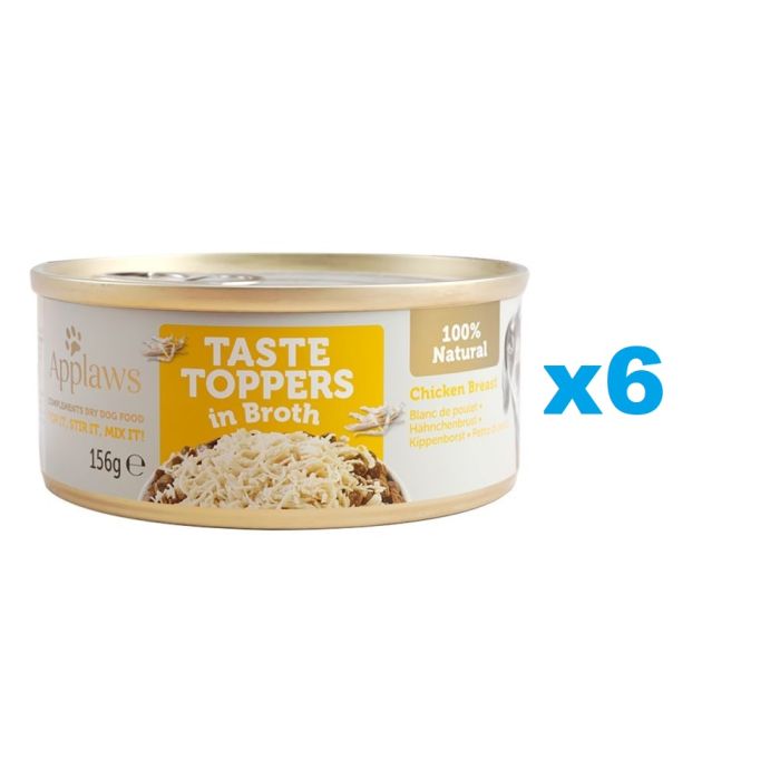 APPLAWS Taste Toppers Pierś z kurczaka w bulionie 6x156 g