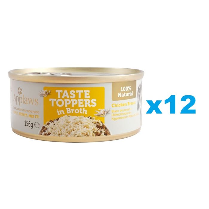 APPLAWS Taste Toppers Pierś z kurczaka w bulionie 12x156 g