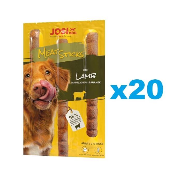 JOSERA JosiDog Meat Sticks pałeczki z jagnięciną dla psa 20x33g