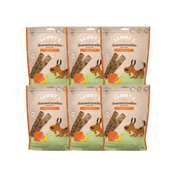 BOSCH Sammy's Stripes Kurczak & Kaczka 6x180 g przysmak dla wszystkich psów