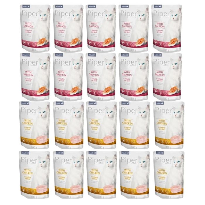 PIPER Animals Cat Adult Mix smaków saszetka 20x100 g mokra karma dla kotów