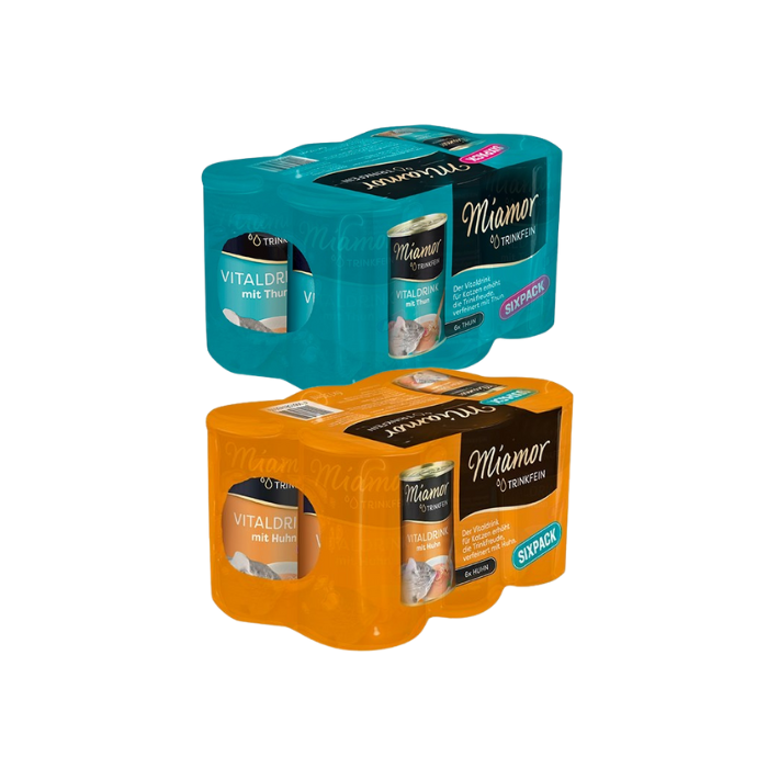 MIAMOR Trinkfein Zupa z kurczakiem + z tuńczykiem dla kota 12 x 135 ml