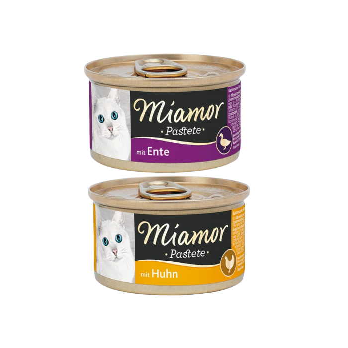 MIAMOR Pastete pasztet z kurczakiem + z kaczką 24x85g