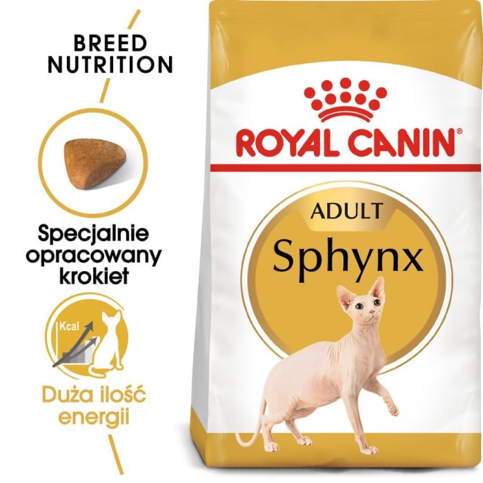 ROYAL CANIN Sphynx Adult karma sucha dla kotów dorosłych rasy sfinks 4x2 kg