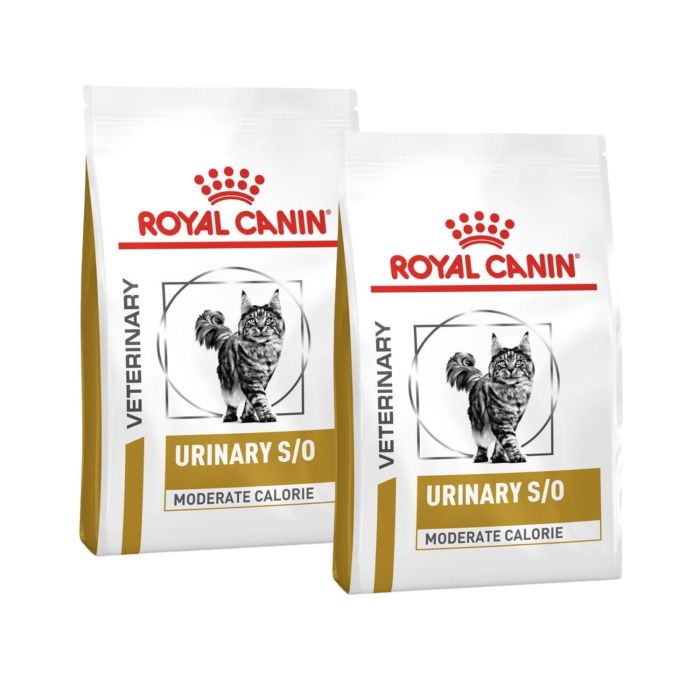 ROYAL CANIN Vet cat urinary S/O moderate calorie 2x7 kg sucha karma o obniżonej kaloryczności dla kotów ze schorzeniami dolnych dróg moczowych, wykazujących tendencję do nadwagi