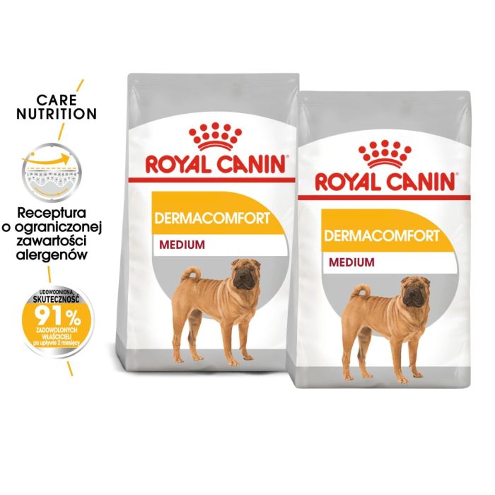 ROYAL CANIN CCN Medium Dermacomfort 2x12kg karma sucha dla psów dorosłych, ras średnich o wrażliwej skórze