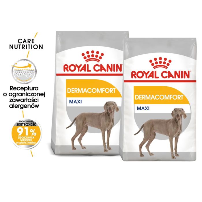 ROYAL CANIN CCN Maxi Dermacomfort 2x12 kg karma sucha dla psów dorosłych, ras dużych, o wrażliwej skórze, skłonnej do podrażnień