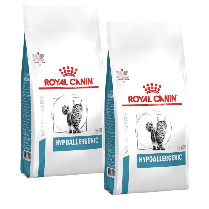 ROYAL CANIN Veterinary Cat Hypoallergenic 2x4,5 kg sucha karma dla dorosłych kotów wykazujących niepożądane reakcje na pokarm