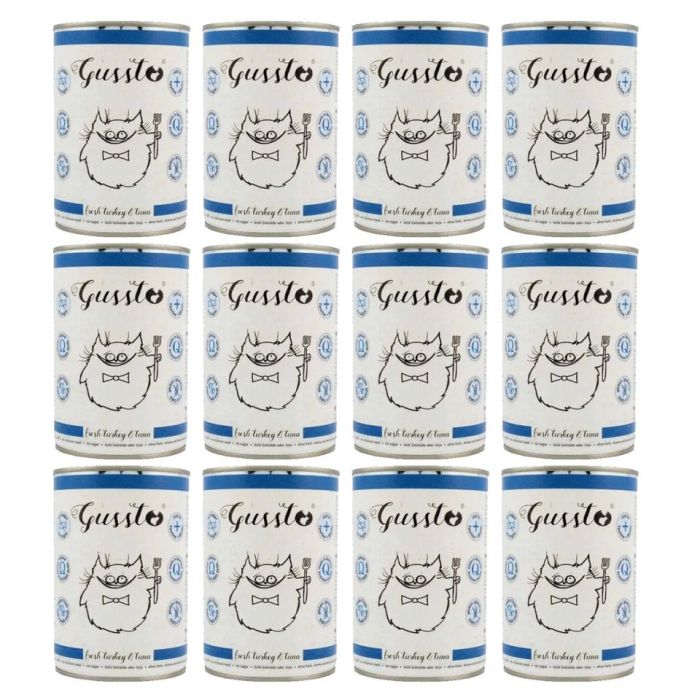 GUSSTO karma dla kota puszka 12 x 400g