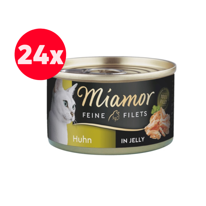 MIAMOR Feline Filets Kurczak w galaretce 24 x 100 g