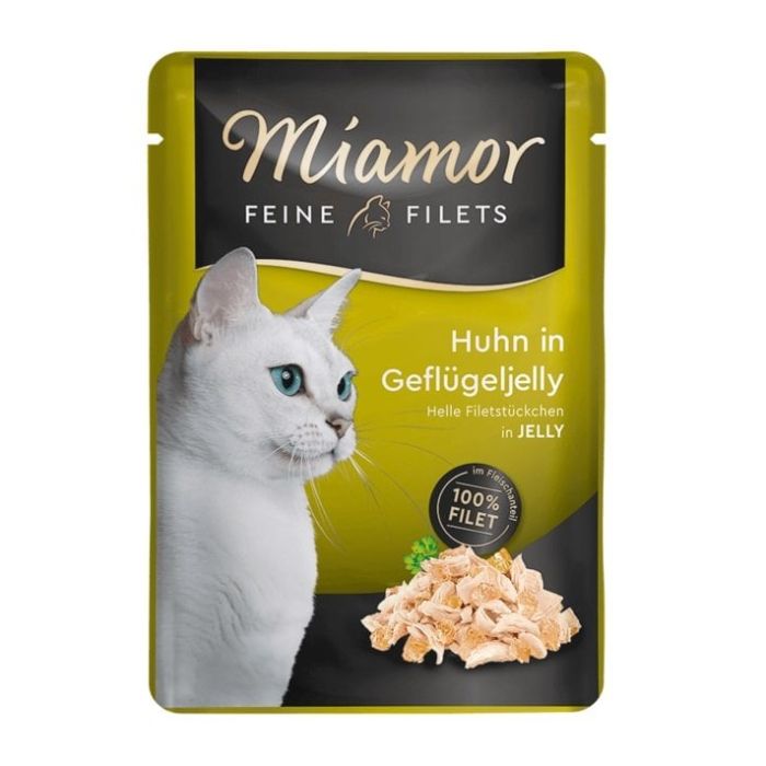 MIAMOR Feline Filets Kurczak i drób w galaretce 24x100 g