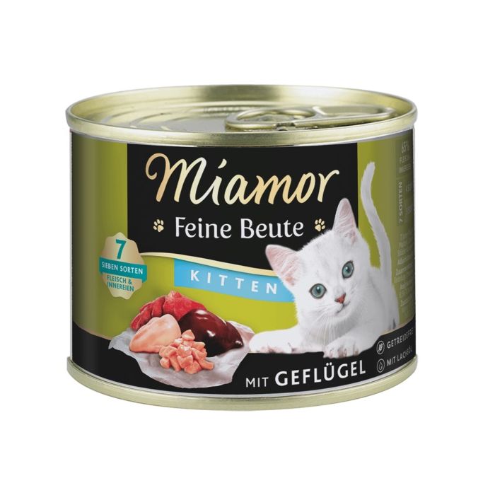 MIAMOR Feine Beute Kitten Poultry z drobiem dla kociąt 24x185g