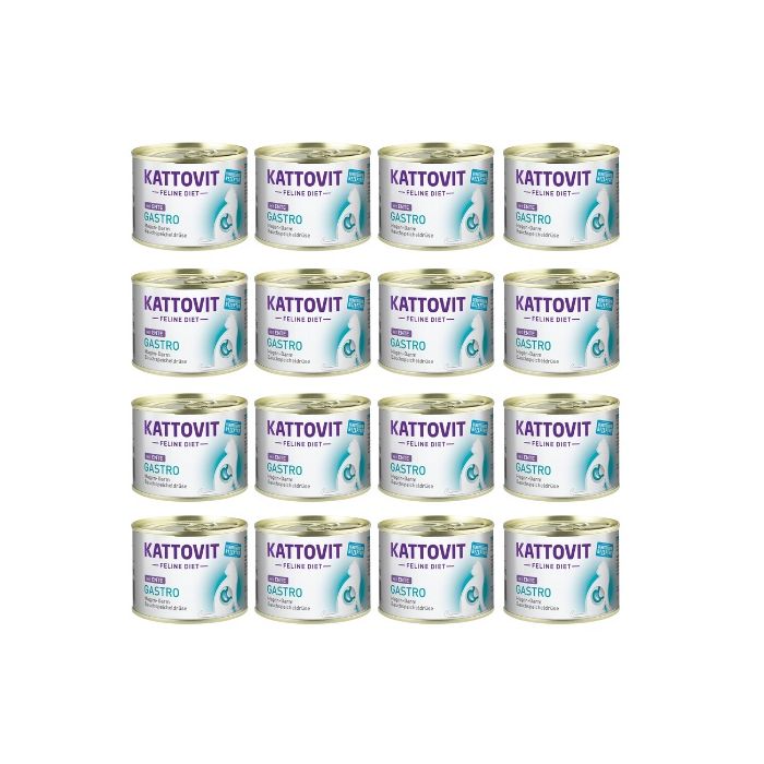 KATTOVIT Feline Diet Gastro Kaczka 12x185 g