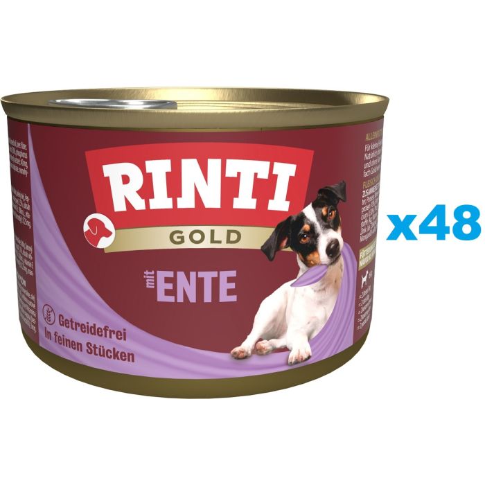 RINTI Gold Duck hearts Mini Kacze serca dla psów ras małych 48x185 g