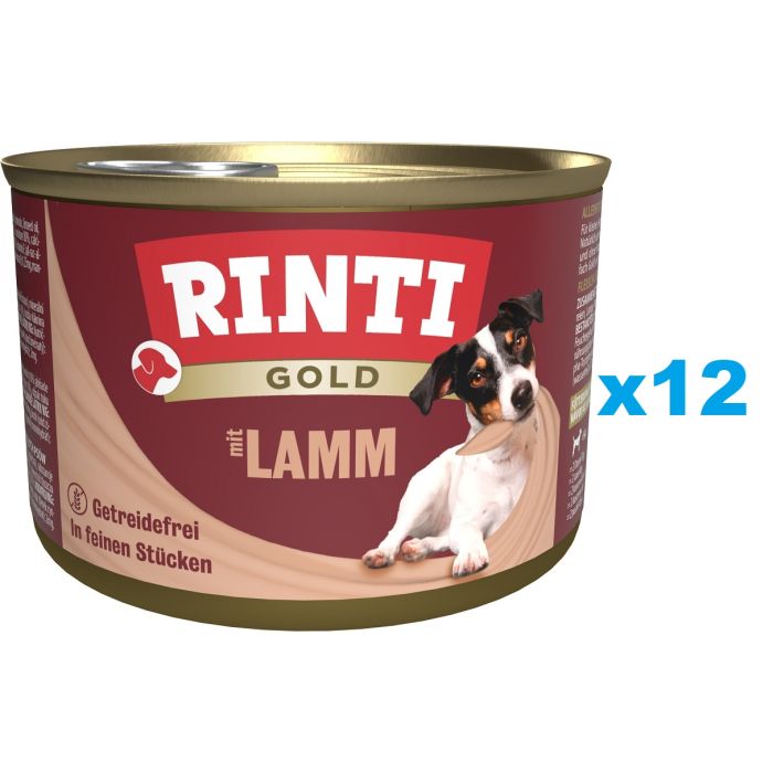 RINTI Gold Lamb Mini Jagnięcina dla psów ras małych 12x185 g