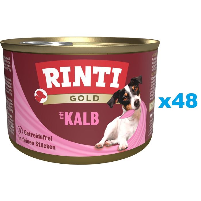 RINTI Gold Veal Mini Cielęcina dla psów ras małych 48x185 g