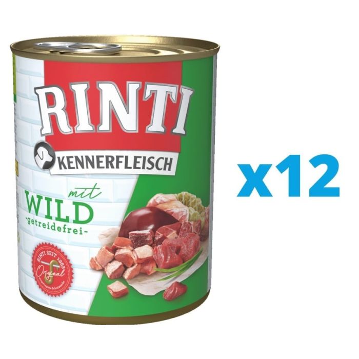 RINTI Kennerfleisch Game dziczyzna 12 x 800 g