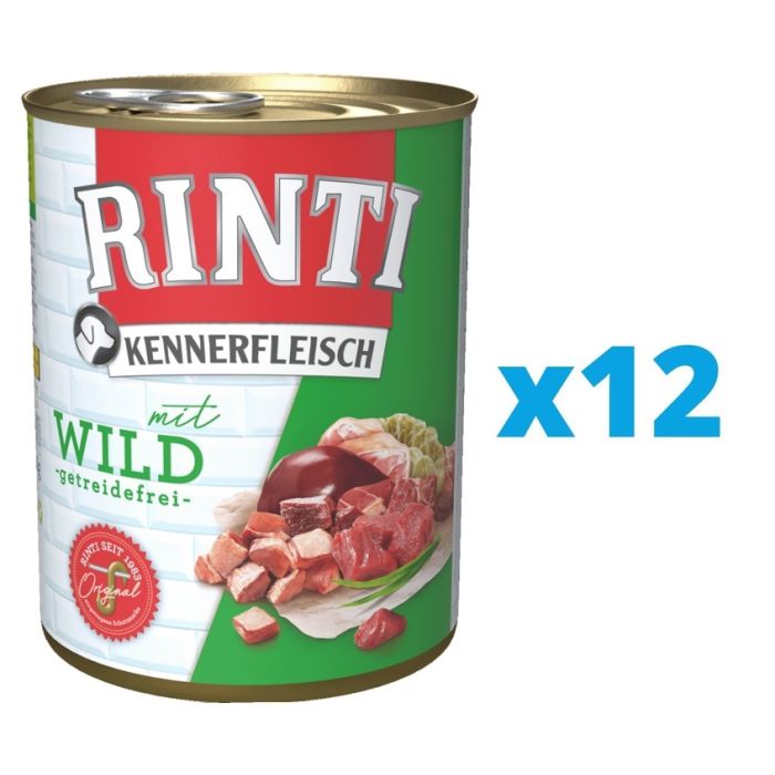 RINTI Kennerfleisch Game dziczyzna 12 x 400 g