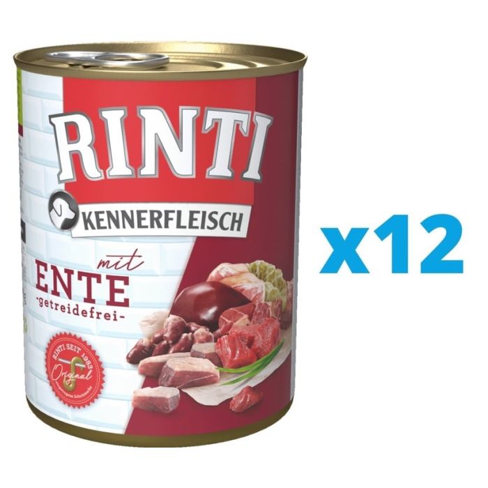 RINTI Kennerfleisch Duck kaczka 12 x 400 g