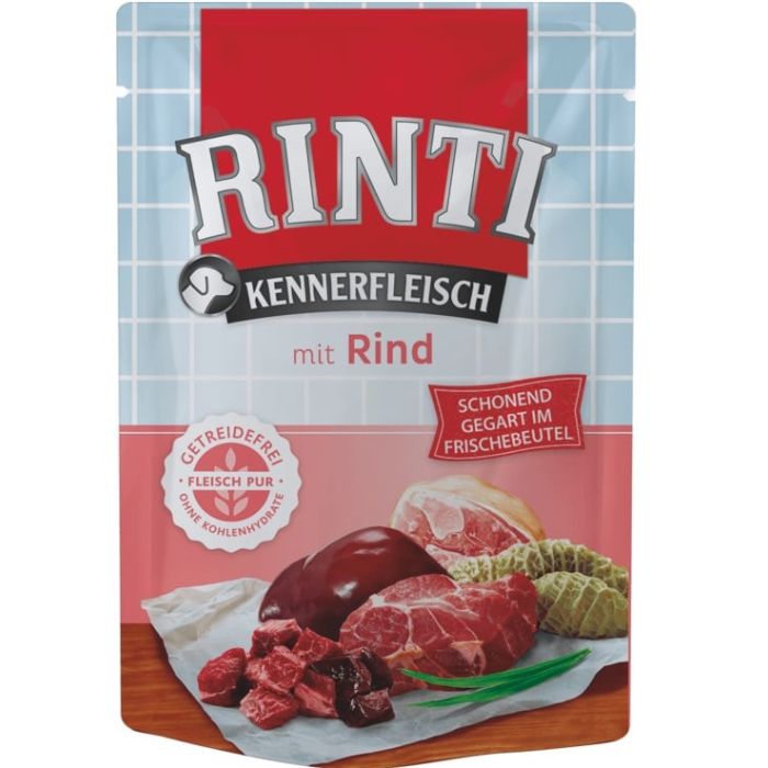 RINTI Kennerfleisch Beef Wołowina saszetka 10x400g