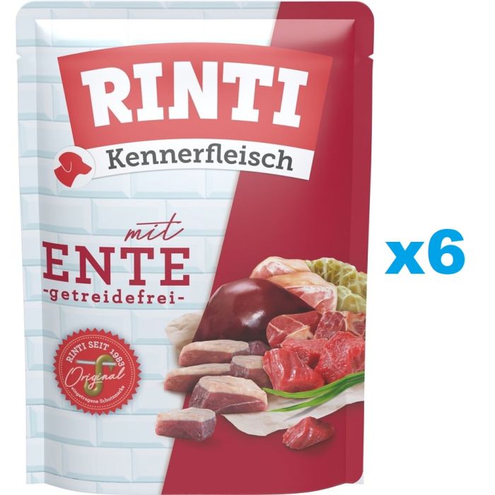 RINTI Kennerfleisch Duck Kaczka saszetka 6x400 g