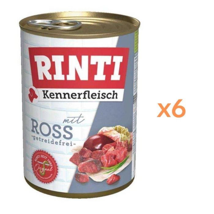 RINTI Kennerfleisch Konina 6x400 g mokra karma dla psów
