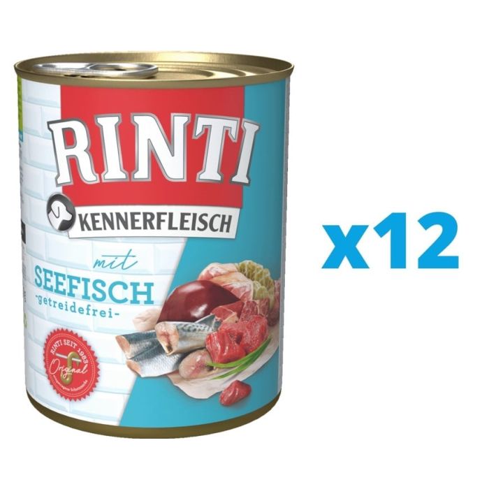 RINTI Kennerfleisch Sea Fish ryby morskie 12 x 800 g