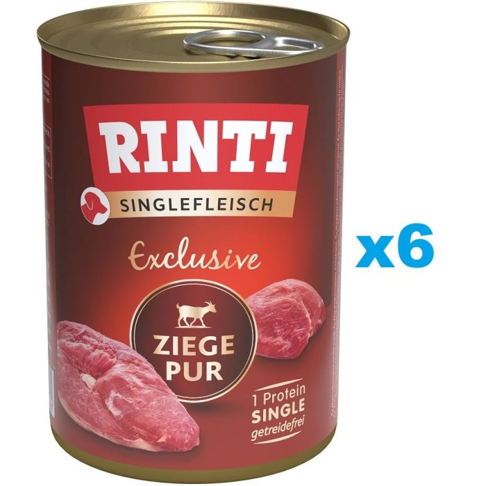 RINTI Singlefleisch Exclusive Goat Pure monobiałkowa kozina 6x400 g
