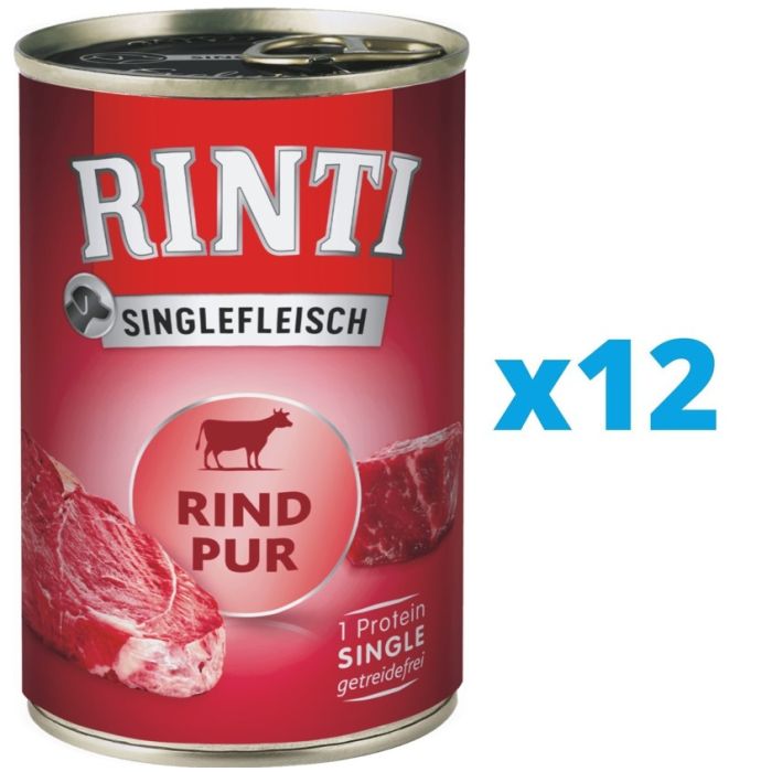RINTI Singlefleisch Beef Pure monobiałkowa wołowina 12 x 800 g