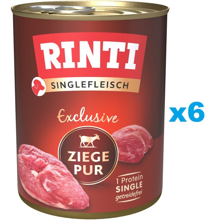 RINTI Singlefleisch Exclusive Goat Pure monobiałkowa kozina 6x800 g