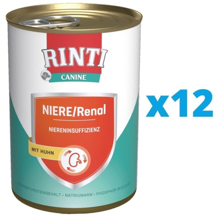RINTI Canine Niere/Renal Chicken kurczak 12 x 800 g